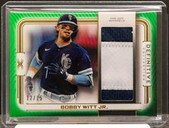 Bobby Witt Jr. #DPC-BW Baseball Cards 2023 Topps Definitive Patch Collection Prices