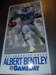 Albert Bentley #419 Football Cards 1992 Fleer Gameday Prices
