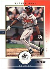 Andruw Jones [SP Limited] #47 Baseball Cards 2000 SP Authentic Prices