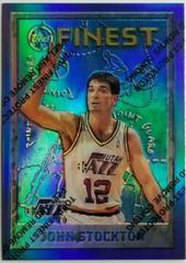 John Stockton [Refractor w Coating] Basketball Cards 1995 Finest Prices