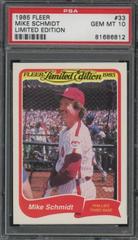 Mike Schmidt #33 Baseball Cards 1985 Fleer Limited Edition Prices