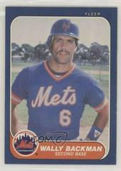 Wally Backman #75 Baseball Cards 1986 Fleer Prices