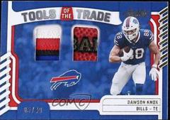 Dawson Knox [Prime] Football Cards 2022 Panini Absolute Tools of the Trade Double Prices
