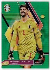 Thibaut Courtois [Green Refractor] #7 Soccer Cards 2023 Topps Finest Road to UEFA EURO Prices