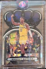 Bennedict Mathurin [Crystal Black] #60 Basketball Cards 2022 Panini Crown Royale Prices