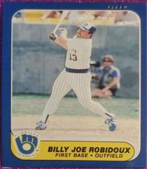 Billy Joe Robidoux Baseball Cards 1986 Fleer Update Prices