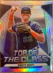 Brett Baty [Silver Prizm] #TOC-12 Baseball Cards 2020 Panini Prizm Top of the Class Prices