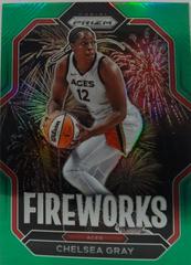 Chelsea Gray [Green] #4 Basketball Cards 2023 Panini Prizm WNBA Fireworks Prices