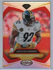 James Harrison [Red] #12 Football Cards 2018 Panini Certified Diamonds Prices