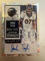 Jordan Taylor [Autograph Cracked Ice] #167 Football Cards 2015 Panini Contenders Prices