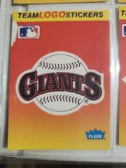 Giants Baseball Cards 1991 Fleer Team Logo Stickers Top 10 Prices