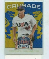 Corey Seager [Crusade Blue] #25 Baseball Cards 2015 Panini USA Stars & Stripes Prices