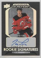 Tyce Thompson #SORS-TT Hockey Cards 2021 Upper Deck Ovation Standing Rookie Signatures Prices