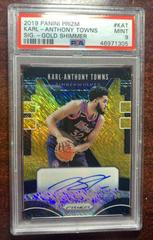 Karl Anthony Towns [Gold Shimmer] #KAT Basketball Cards 2019 Panini Prizm Signatures Prices