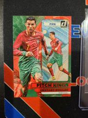 Cristiano Ronaldo [Green] Soccer Cards 2022 Panini Donruss Pitch Kings Prices