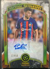 Pedri [Gold] Soccer Cards 2022 Topps Museum Collection UEFA Champions League Archival Autographs Prices