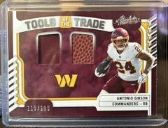 Antonio Gibson #TTD-25 Football Cards 2022 Panini Absolute Tools of the Trade Double Prices
