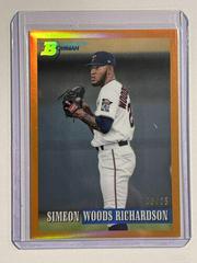 Simeon Woods Richardson [Chrome Prospect Orange] #138 Baseball Cards 2021 Bowman Heritage Prices