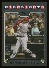 Ken Griffey Jr. Baseball Cards 2008 Topps Update & Highlights Prices