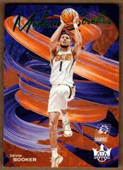 Devin Booker [Jade] #22 Basketball Cards 2022 Panini Court Kings Modern Strokes Prices