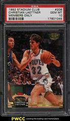 Christian Laettner [Members Only] #206 Basketball Cards 1992 Stadium Club Prices