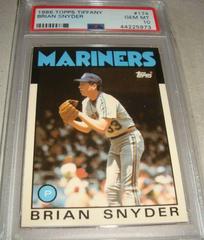 Brian Snyder #174 Baseball Cards 1986 Topps Tiffany Prices