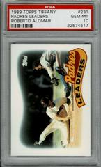 Padres Leaders [Roberto Alomar] #231 Baseball Cards 1989 Topps Tiffany Prices