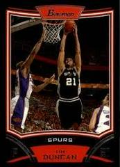 Tim Duncan Basketball Cards 2008 Bowman Prices
