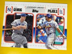Albert Pujols, Lou Gehrig #LL42 Baseball Cards 2010 Topps Legendary Lineage Prices