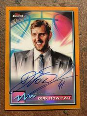Dirk Nowitzki [Orange Refractor] Basketball Cards 2021 Topps Finest Autographs Prices