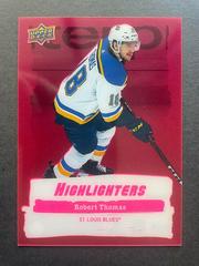 Robert Thomas [Pink] Hockey Cards 2022 Upper Deck Highlighters Prices