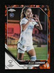 Olga Carmona [Inferno Refractor] Soccer Cards 2021 Topps Chrome UEFA Women’s Champions League Prices