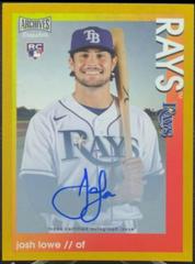 Josh Lowe [Gold] #AS-JL Baseball Cards 2022 Topps Archives Snapshots Autographs Prices