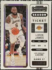 LeBron James [SP Variation] #36 Basketball Cards 2022 Panini Contenders Prices