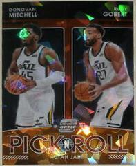 Rudy Gobert, Donovan Mitchell [Red Ice] #11 Basketball Cards 2021 Panini Contenders Optic Pick n Roll Prices