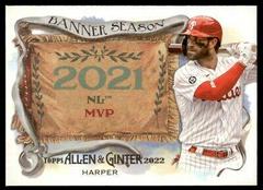 Bryce Harper #BS-46 Baseball Cards 2022 Topps Allen & Ginter Banner Seasons Prices