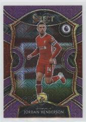Jordan Henderson [Purple Mojo] Soccer Cards 2020 Panini Chronicles Select Premier League Prices