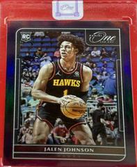 Jalen Johnson [Blue] Basketball Cards 2021 Panini One and One Prices