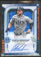 Austin Meadows [Blue] #TA-AM Baseball Cards 2022 Topps Tribute Autographs Prices