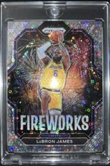 LeBron James [Fast Break] #10 Basketball Cards 2022 Panini Prizm Fireworks Prices