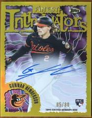 Gunnar Henderson [Autograph] #8 Baseball Cards 2023 Topps Finest Flashbacks Prices