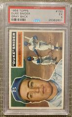 Duke Snider [Gray Back] #150 Baseball Cards 1956 Topps Prices