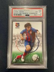 Lionel Messi [Campeon] #62 Soccer Cards 2004 Panini Sports Mega Cracks Barca Prices