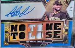 Fernando Tatis Jr. [Sapphire] Baseball Cards 2022 Topps Triple Threads Autograph Relic Prices