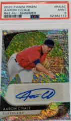Aaron Civale [Shimmer] #RA-AC Baseball Cards 2020 Panini Prizm Rookie Autographs Prices