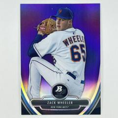 Zach Wheeler [Purple Refractor] #5 Baseball Cards 2013 Bowman Platinum Chrome Prospects Prices