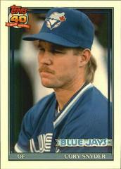 Cory Snyder #111T Baseball Cards 1991 Topps Traded Tiffany Prices
