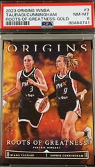 Diana Taurasi, Sophie Cunningham [Gold] #3 Basketball Cards 2023 Panini Origins WNBA Roots of Greatness Prices