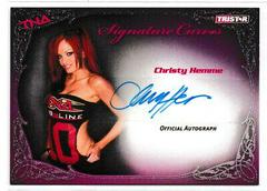 Christy Hemme Wrestling Cards 2009 TriStar TNA Knockouts Signature Curves Prices