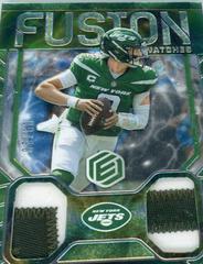 Zach Wilson [Neon] Football Cards 2022 Panini Elements Fusion Swatches Prices